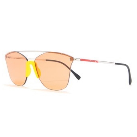 NWT PRADA LINEA ROSSA 64mm Cat Eye Sunglasses - Picture 4 of 9